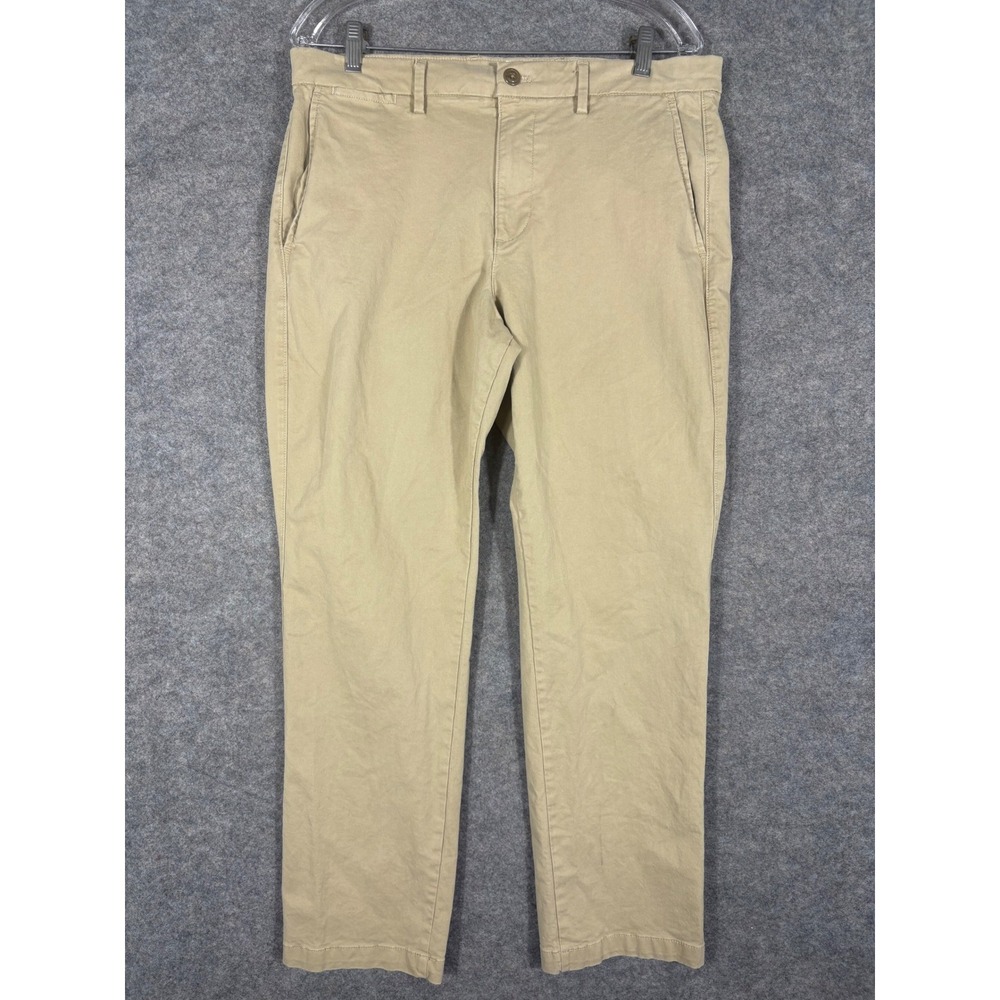 GAP Essential Khaki Straight Leg Pants Mens 34x30 Tan Casual Chinos